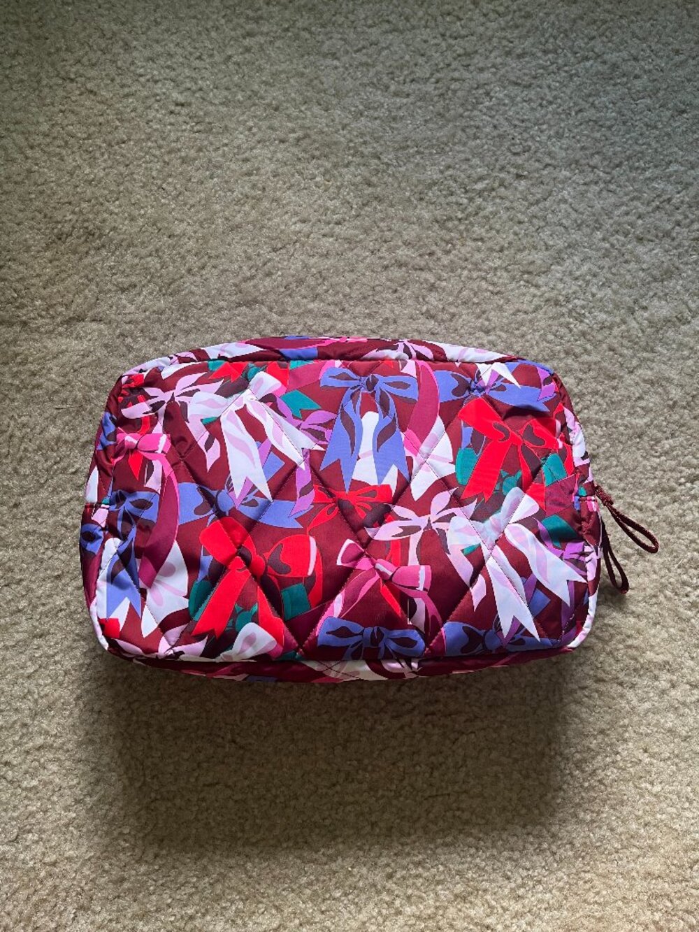 Vera Bradley XL Cosmetic Bag • Bow Show